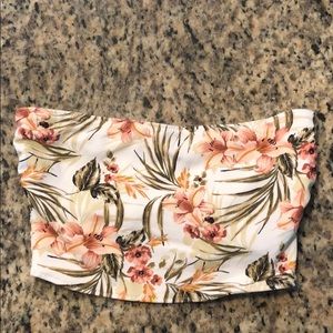 A&F Reversible bandeau bikini top